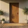 Leroy Merlin Portoncino d'ingresso in pvc Base L 90 x H 210 cm noce apertura sinistra, falso telaio non incluso