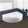 Leroy Merlin Vasca idromassaggio angolare SAMOA bianco 150 x 85 cm 5 bocchette