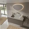 Leroy Merlin Mobile da bagno sospeso sotto lavabo Pixel plain 1 cassetto L 120 x H 40 x P 45.5 cm grigio carbone laccato opaco, con maniglia alluminio brillante