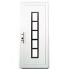 Leroy Merlin Portoncino d'ingresso 20011 L 80 x H 210 cm in PVC bianco, apertura spingere a destra, falso telaio non incluso