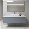 Leroy Merlin Mobile da bagno sospeso sotto lavabo Pixel plain 1 cassetto L 120 x H 40 x P 45.5 cm blu indaco laccato opaco, con maniglia alluminio brillante