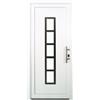 Leroy Merlin Portoncino d'ingresso 20011 L 80 x H 210 cm in PVC bianco, apertura spingere a sinistra, falso telaio non incluso