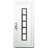 Leroy Merlin Portoncino d'ingresso 20011 L 90 x H 210 cm in PVC bianco, apertura spingere a destra, falso telaio non incluso