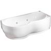 Leroy Merlin Vasca idromassaggio asimmetrica KEKKY 70 x 170 cm bianco