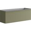 Leroy Merlin Mobile da bagno sospeso sotto lavabo Pixel plain 1 cassetto L 120 x H 40 x P 45.5 cm verde salvia laccato opaco, con maniglia alluminio brillante