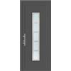 Leroy Merlin Portoncino d'ingresso 20011 L 90 x H 210 cm in PVC antracite, apertura spingere a destra, falso telaio non incluso