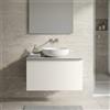 Leroy Merlin Mobile da bagno sospeso sotto lavabo Pixel plain 1 cassetto L 60 x H 40 x P 45.5 cm bianco laccato opaco, con maniglia alluminio brillante