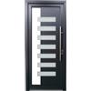 Leroy Merlin Portoncino d'ingresso 20022 L 90 x H 210 cm in PVC antracite, apertura spingere a sinistra, falso telaio non incluso
