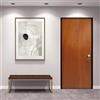 Master Porta blindata MASTER Flame L 90 x H 210 cm in melaminico noce, apertura spingere a sinistra, falso telaio incluso