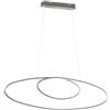 Leroy Merlin Lampadario LED moderno Avus grigio, luce calda 3700 lumen