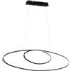 Leroy Merlin Lampadario LED moderno Avus nero, luce calda 3700 lumen