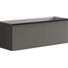 Leroy Merlin Mobile da bagno sospeso sotto lavabo Pixel 1 cassetto con frontale frame laccato opaco grigio carbone e maniglia alluminio nero opaco L120 x H40 x P45,5 cm