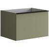 Leroy Merlin Mobile da bagno sospeso sotto lavabo L 60 x H 40 x P 45.5 cm verde salvia, 2 cassetti Pixel plain