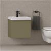 Leroy Merlin Mobile da bagno sospeso sotto lavabo Pixel plain 1 cassetto L 60 x H 40 x P 45.5 cm verde salvia laccato opaco, con maniglia alluminio brillante