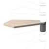 Iris Gradino Nara in legno grigio faggio L 690 mm H 180 mm