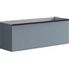 Leroy Merlin Mobile da bagno sospeso sotto lavabo Pixel frame 1 cassetto L 120 x H 40 x P 45.5 cm blu indaco laccato opaco, con mangilia alluminio nero opaco