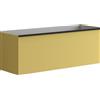 Leroy Merlin Mobile da bagno sospeso sotto lavabo Pixel plain 1 cassetto L 120 x H 40 x P 45.5 cm giallo laccato opaco, con maniglia nero opaco