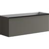 Leroy Merlin Mobile da bagno sospeso sotto lavaboPixel plain 1 cassetto L 120 x H 40 x P 45.5 cm grigio carbone laccato opaco, con maniglia alluminio nero opaco