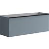 Leroy Merlin Mobile da bagno sospeso sotto lavabo Pixel plain 1 cassetto L 120 x H 40 x P 45.5 cm blu indaco laccato opaco, con maniglia alluminio nero opaco