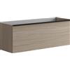 Leroy Merlin Mobile da bagno sospeso sotto lavabo L 120 x H 40 x P 45.5 cm olmo opaco, 1 cassetto Pixel plain