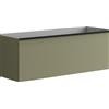 Leroy Merlin Mobile da bagno sospeso sotto lavabo Pixel plain 1 cassetto L 120 x H 40 x P 45.5 cm verde salvia laccato opaco, con maniglia nero opaco