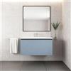 Leroy Merlin Mobile da bagno sospeso sotto lavabo Pixel plain 1 cassetto L 60 x H 40 x P 45.5 cm blu indaco e maniglia alluminio nero opaco