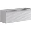 Leroy Merlin Mobile da bagno sospeso sotto lavabo Pixel stripes 1 cassetto L 120 x H 40 x P 45.5 cm bianco laccato opaco, con maniglia alluminio brillante