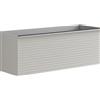 Leroy Merlin Mobile da bagno sospeso sotto lavabo Pixel stripes L 120 x H 40 x P 45.5 cm grigio pastello laccato opaco, con maniglia alluminio brillante