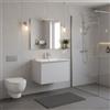 Leroy Merlin Mobile da bagno sospeso sotto lavabo Pixel stripes1 cassetto L 60 x H 40 x P 45.5 cm bianco laccato opaco, con maniglia alluminio brillante