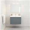 Leroy Merlin Mobile da bagno sospeso sotto lavabo Pixel stripes 1 cassetto L 60 x H 40 x P 45.5 cm blu indaco e maniglia alluminio brillante