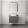 Leroy Merlin Mobile da bagno sospeso sotto lavabo Pixel stripes 1 cassetto L 60 x H 40 x P 45.5 cm grigio carbone laccato opaco, con maniglia alluminio nero opaco