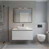 Leroy Merlin Mobile da bagno sospeso sotto lavabo Pixel stripes 1 cassetto L 80 x H 40 x P 45.5 cm bianco laccato opaco, con maniglia alluminio nero opaco