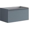 Leroy Merlin Mobile da bagno sospeso sotto lavabo Pixel stripes 1 cassetto L 80 x H 40 x P 45.5 cm blu indaco e maniglia alluminio brillante