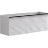 Leroy Merlin Mobile da bagno sospeso sotto lavabo Pixel stripes 1 cassetto L 120 x H 40 x P 45.5 cm bianco laccato opaco, con maniglia nero paco