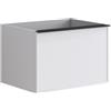 Leroy Merlin Mobile da bagno sospeso sotto lavabo Pixel frame 2 cassetti L 60 x H 40 x P 45.5 cm bianco laccato opaco, con maniglia alluminio nero opaco