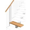 Iris Gradino Vida in acciaio naturale grigio L 290 mm H 650 mm