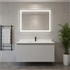 Leroy Merlin Mobile da bagno sospeso sotto lavabo Pixel stripes 1 cassetto L 80 x H 40 x P 45.5 cm grigio pastello laccato opaco, con maniglia alluminio nero opaco