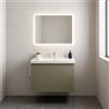 Leroy Merlin Mobile da bagno sospeso sotto lavabo Pixel stripes 1 cassetto L 60 x H 40 x P 45.5 cm verde salvia laccato opaco, con maniglia nero brillante