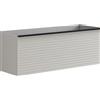Leroy Merlin Mobile da bagno sospeso sotto lavabo Pixel stripes 1 cassetto L 120 x H 40 x P 45.5 cm grigio pastello e maniglia alluminio nero opaco