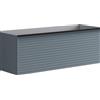 Leroy Merlin Mobile da bagno sospeso sotto lavabo Pixel stripes 1 cassetto L 120 x H 40 x P 45.5 cm blu indaco laccato opaco, con maniglia nero opaco
