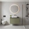 Leroy Merlin Mobile da bagno sospeso sotto lavabo Pixel stripes 1 cassetto L 60 x H 40 x P 45.5 cm verde salvia laccato opaco, con maniglia alluminio nero opaco
