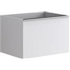 Leroy Merlin Mobile da bagno sospeso sotto lavabo Pixel plain 2 cassetti L 60 x H 40 x P 45.5 cm bianco laccato opaco, con maniglia alluminio brillante