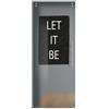 Leroy Merlin Anta per porta scorrevole esterno muro Let it be in vetro nero, L 88 x H 215 cm spessore 10 mm, apertura sinistra
