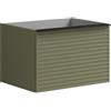 Leroy Merlin Mobile da bagno sospeso sotto lavabo L 60 x H 40 x P 45.5 cm verde salvia, 2 cassetti Pixel stripes