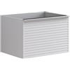 Leroy Merlin Mobile da bagno sospeso sotto lavabo Pixel stripes 2 cassetti L 60 x H 40 x P 45.5 cm bianco laccato opaco, con maniglia alluminio brillante