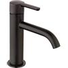 JACUZZI RUBINETTERIA Rubinetto per lavabo a canna media getto laminare cristallino Baleno nero spazzolato JACUZZI RUBINETTERIA