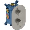 SANYCCES Rubinetto per doccia getto laminare cristallino monocomando Loop K blu scuro e cromo lucido SANYCCES