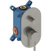 SANYCCES Rubinetto per doccia getto laminare cristallino ad incasso monocomando LOOP cromo lucido SANYCCES