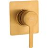 JACUZZI RUBINETTERIA Rubinetto per doccia getto laminare cristallino Baleno oro JACUZZI RUBINETTERIA