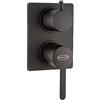 JACUZZI RUBINETTERIA Rubinetto per doccia getto laminare cristallino Baleno nero JACUZZI RUBINETTERIA